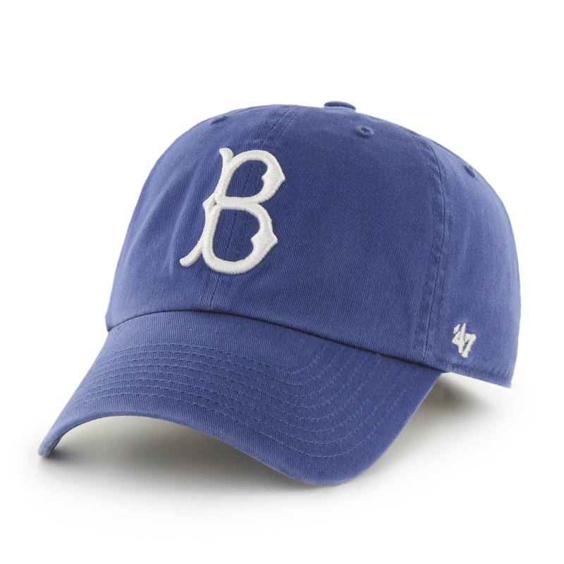 47 '47 Brooklyn Dodgers Brand MLB Cooperstown Clean Up Adjustable Hat - Royal Blue - Image 1